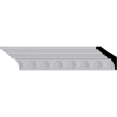 Ekena Millwork 3 1/8"H x 2 3/4"P x 3 7/8"F x 94 1/2"L Heaton Crown Moulding MLD03X02X03HE